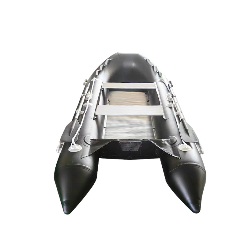 黑色橡皮艇皮划艇 厂家直销1.2特厚耐磨充气船橡皮艇PVC材质